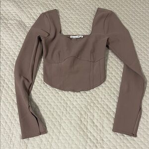Abercrombie & Fitch. Elegant Mauve Long Sleeve Top. Size S.